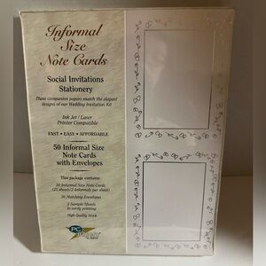 New Hearts and Roses Note Cards with Envelopes - 50 Count